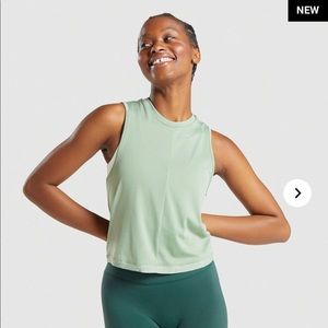 Whitney Simmons x Gymshark Swing Tank Moss Green S